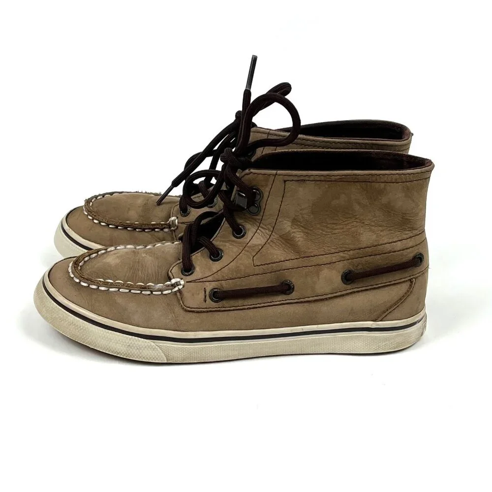 Sperry Topsiders Boy's Bahama Chukka Boot Shoes Mid-Top Suede Casual Size 4.5
